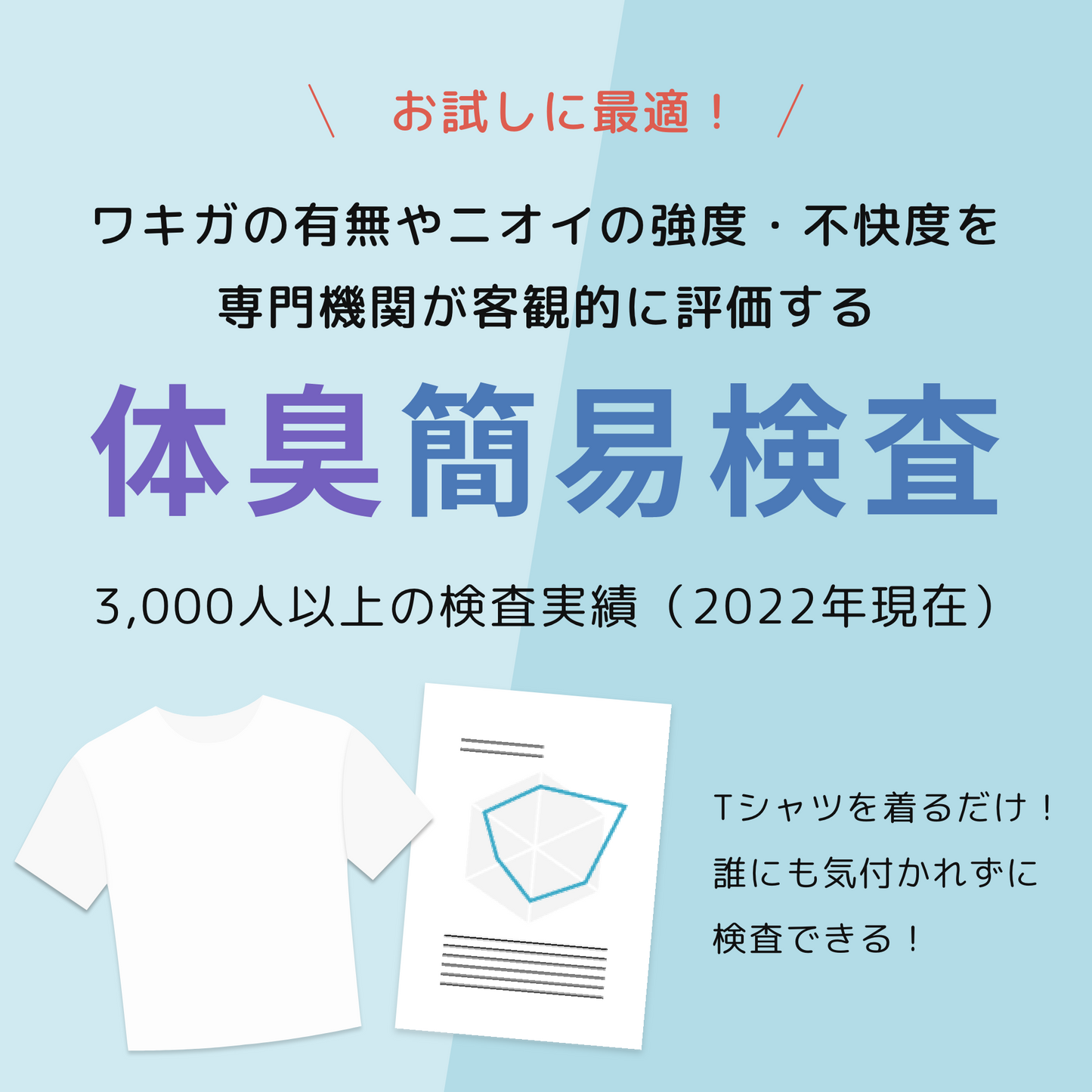 【テスト投稿 消さないで 非公開です】体臭簡易検査