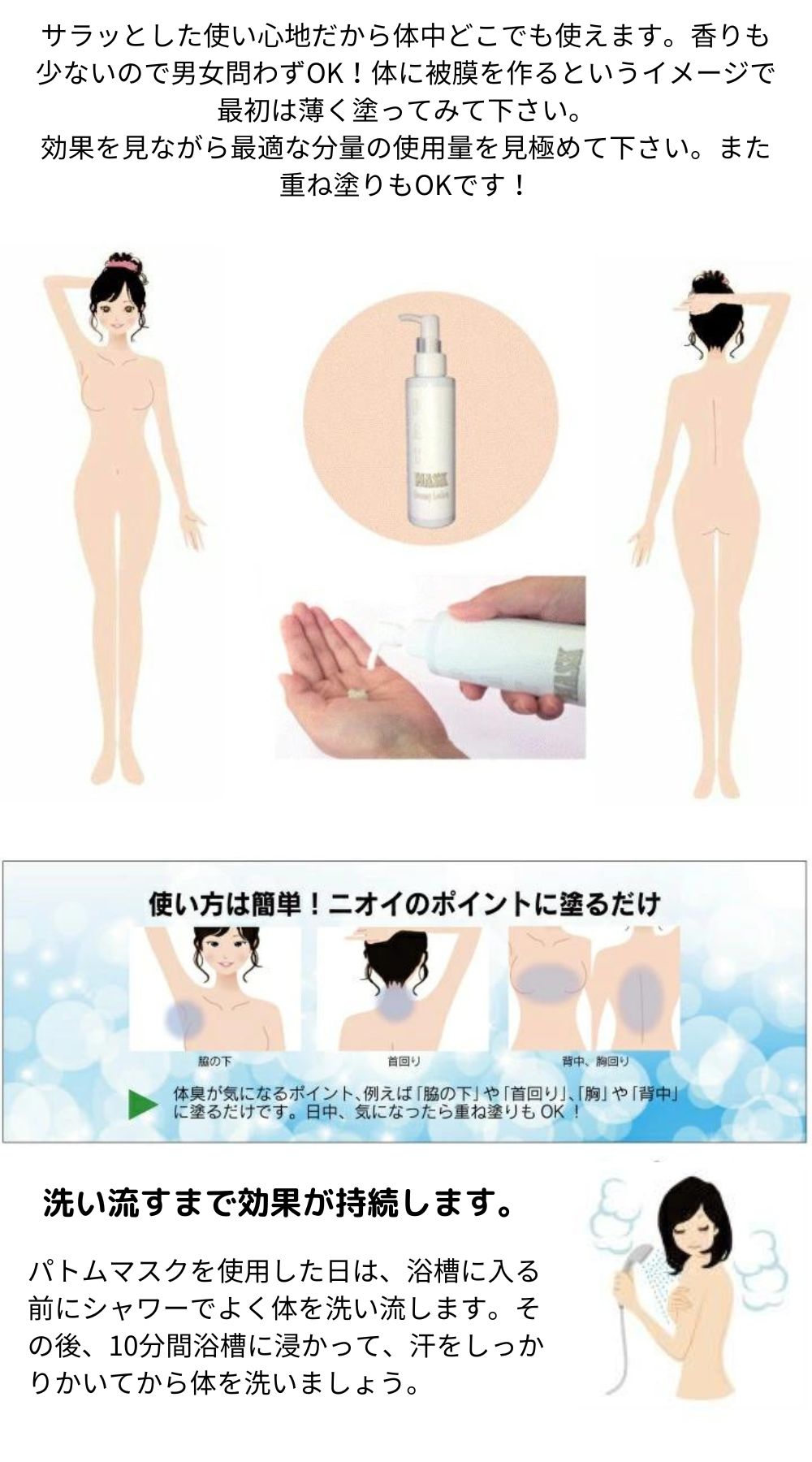 10 体臭対策化粧品 パトムマスク