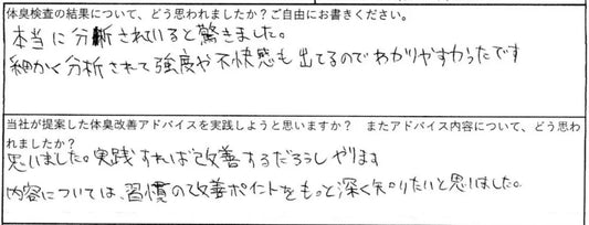 細かく分析されて強度や不快感も出てるのでわかりやすかったです。